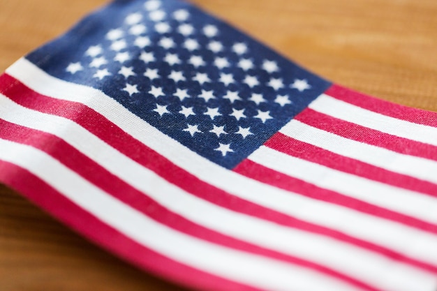 día de la independencia americana, concepto de patriotismo y nacionalismo - cierre de la bandera americana