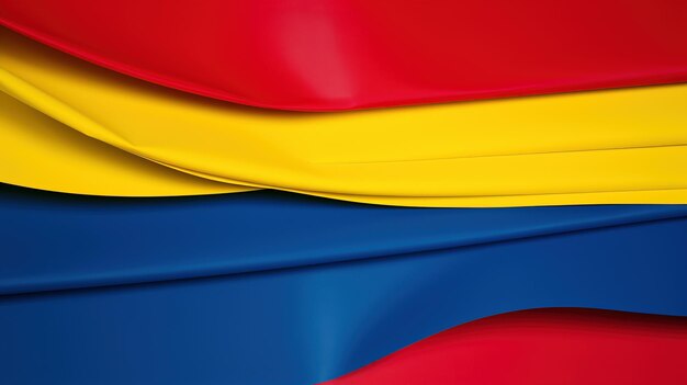 Día de la independencia de Colombia, bandera nacional de colores, primer plano, fondo generado por IA