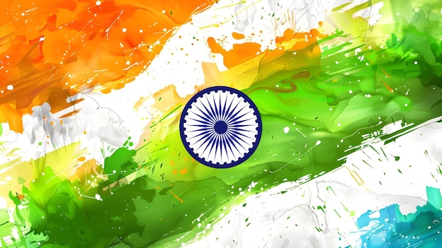 El Día de la Independencia de la India celebra los colores de la bandera de la India junto con
