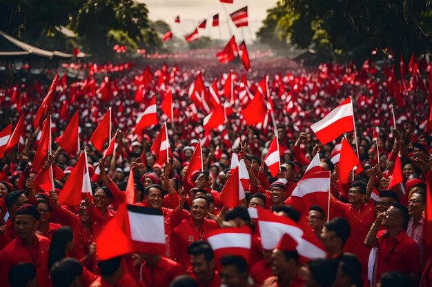 Foto día de la independencia de indonesia