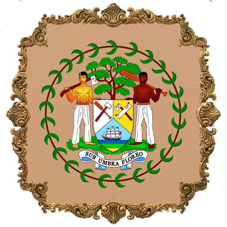 Foto día de la independencia nacional del emblema nacional de belice