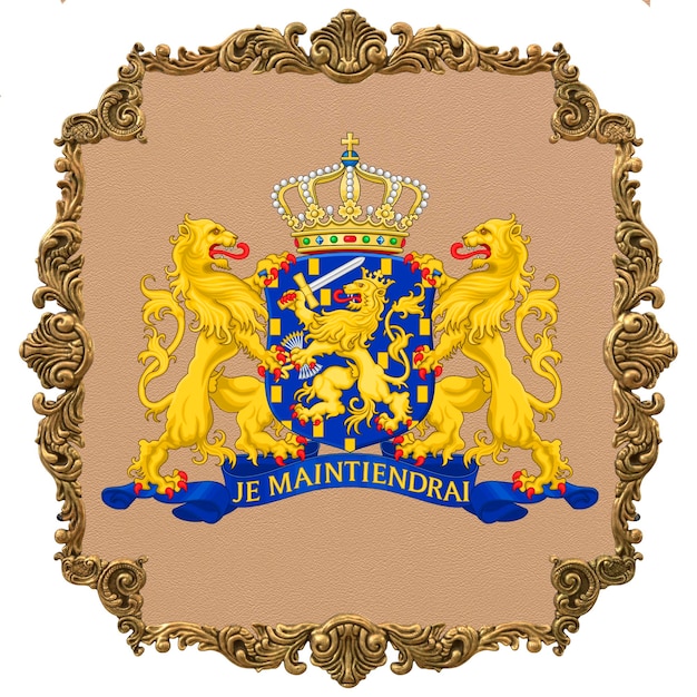 Foto día de la independencia nacional del emblema nacional de holanda