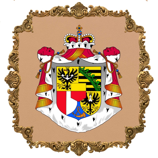 Día de la independencia nacional del emblema nacional de Liechtenstein