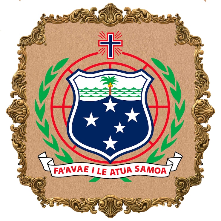 Foto día de la independencia nacional del emblema nacional de samoa