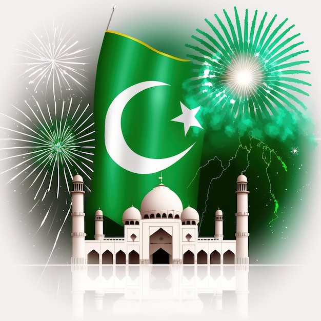 Día de la Independencia de Pakistán 14 de agosto soldados ondeando tela pakistán bandera de pakistán