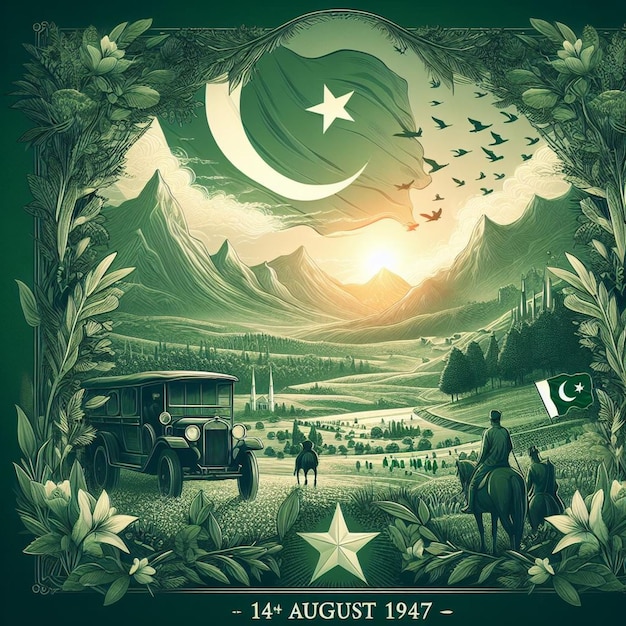 Foto día de la independencia de pakistán