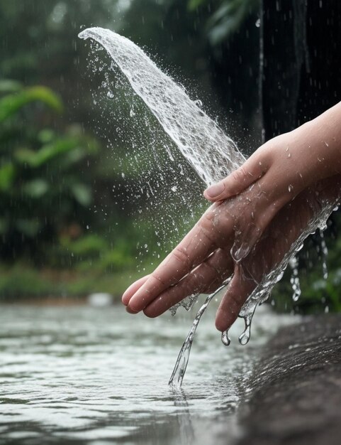 Foto el día internacional del agua es un fondo increíble.