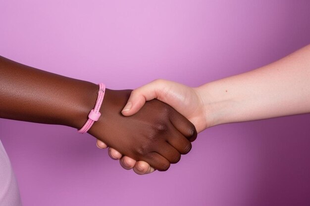 Foto día internacional de la amistad con el símbolo de la promesa del dedo meñique