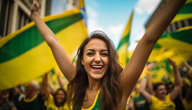 Día Internacional de Brasil feliz y celebración fotografía de retrato Celebración del día nacional th