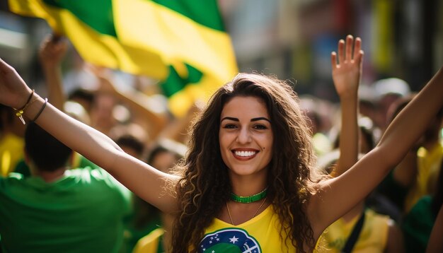 Día Internacional de Brasil feliz y celebración fotografía de retrato Celebración del día nacional th