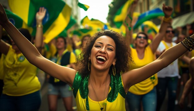 Día Internacional de Brasil feliz y celebración fotografía de retrato Celebración del día nacional th