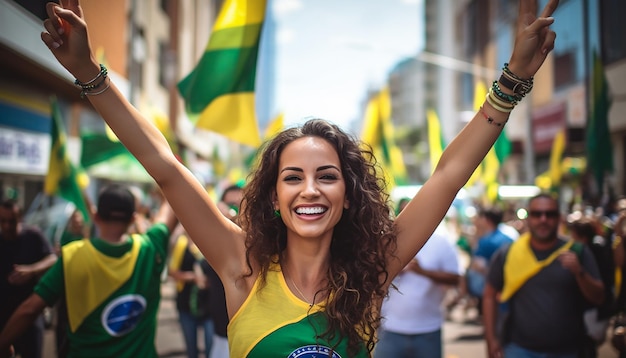 Día Internacional de Brasil feliz y celebración fotografía de retrato Celebración del día nacional th