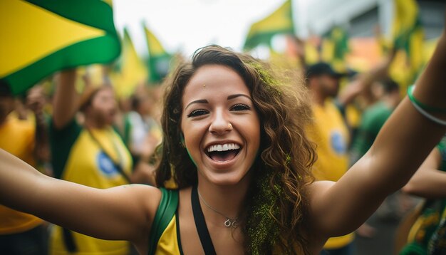 Día Internacional de Brasil feliz y celebración fotografía de retrato Celebración del día nacional th