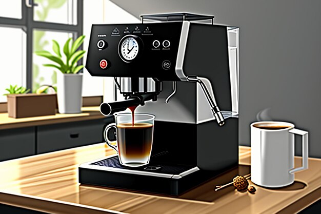 Día internacional del café, máquina de café completamente automática, equipo para moler granos de café