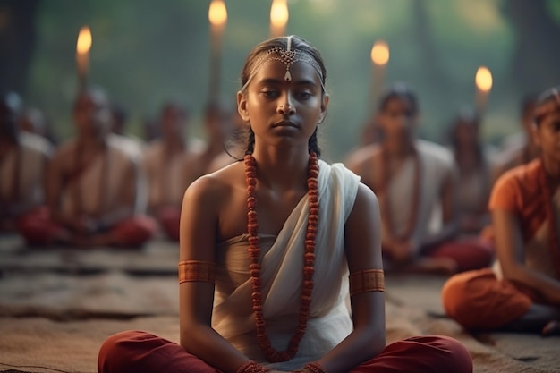 Dia internacional da ioga um sistema de psicoprática uma prática espiritual, mental e física para mudar a mente, o corpo e a psique Um conjunto de vários métodos espirituais e físicos indianos