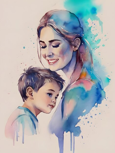 Dia Internacional da Mãe Mãe e filho