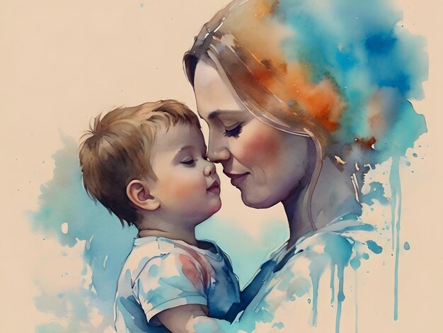 Dia Internacional da Mãe Mãe e filho