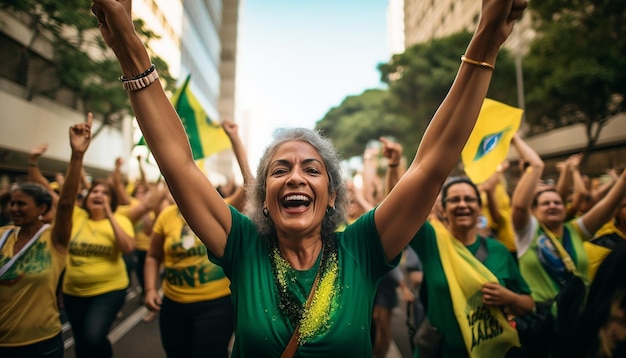 Dia internacional do brasil feliz e celebração fotografia de retrato comemoração do dia nacional th