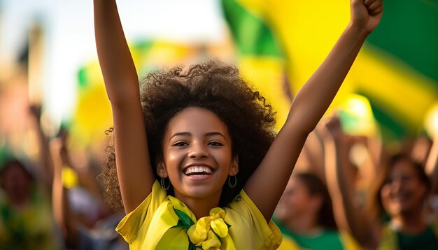 Foto dia internacional do brasil feliz e celebração fotografia de retrato comemoração do dia nacional th