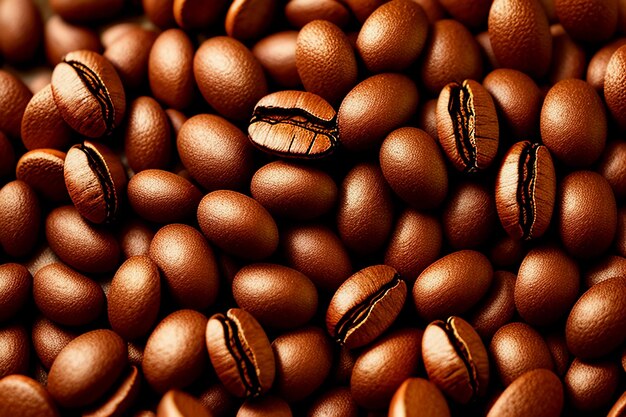 Dia internacional do café Grãos de café de alta qualidade são moídos para um café delicioso