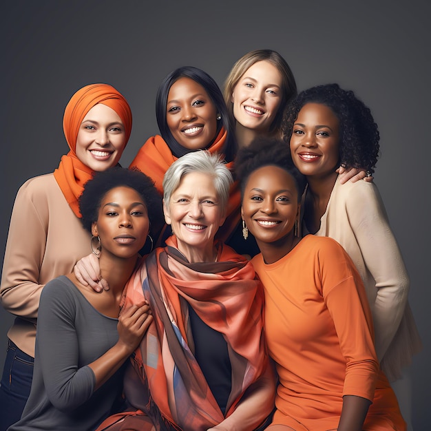 Día Internacional de la Mujer Retrato de las mujeres