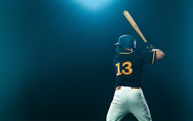 Día del jugador de béisbol Descarga una foto de alta resolución para anunciar juegos de béisbal en apuestas deportivas