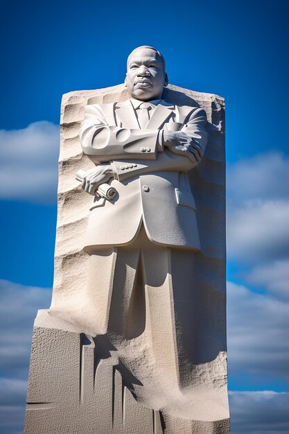 Foto día de martin luther king una imagen del monumento a martin luther king jr. en washington dc