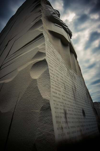 Foto día de martin luther king una imagen del monumento a martin luther king jr. en washington dc