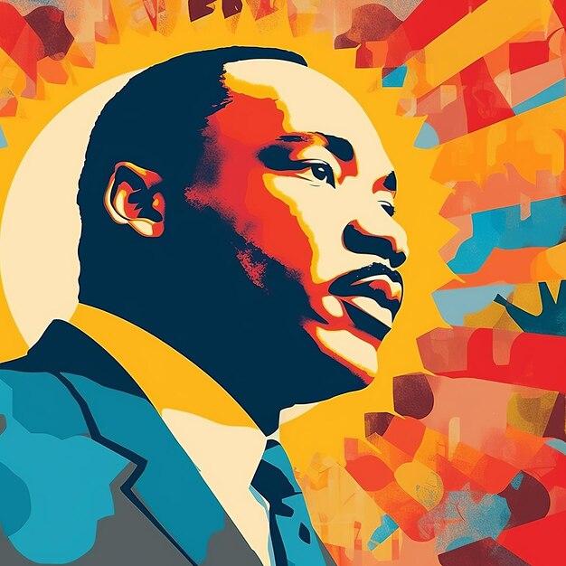 El día de MLK Martin Luther King Jr. Generativo ai