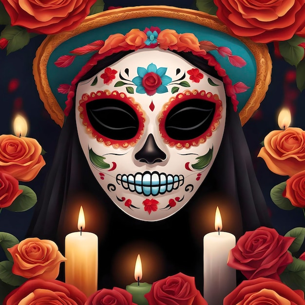 dia de muertos calavera cultura mexicana