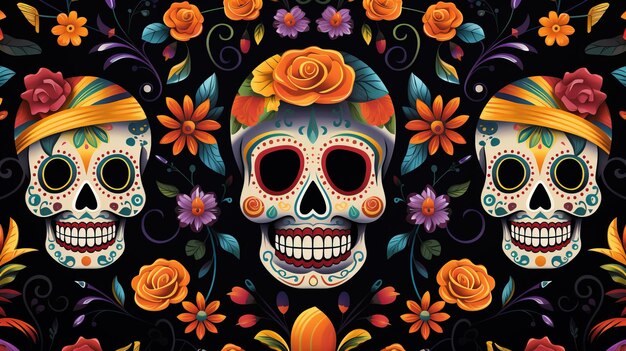 dia de los Muertos dia de los muertos máscara de calavera femenina