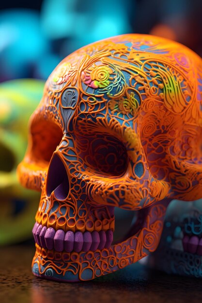 Día de los Muertos se encuentra con Halloween Horrible Imágenes de fondo Calabazas Fondos de terror