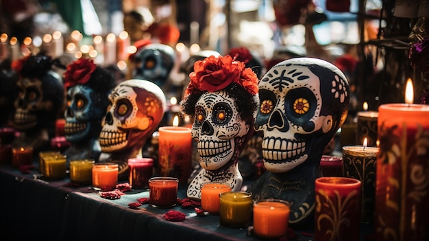 Foto el día de los muertos explora la vibrante celebración mexicana