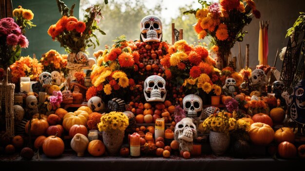 Foto día de los muertos méxico foto gratuita fondo hd