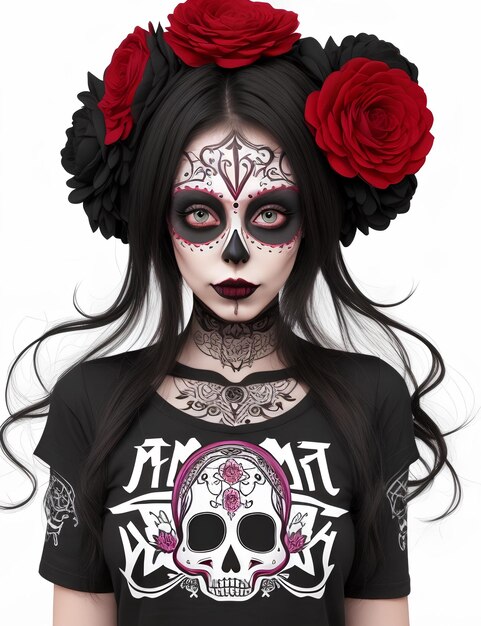 Foto día de los muertos muerte ilustración de imagen de fondo