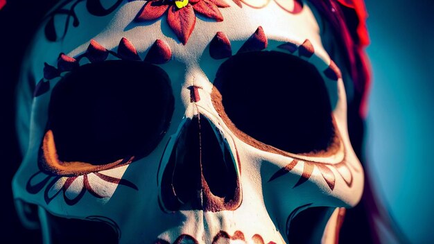 Foto el día de los muertos obra de arte de fondo papel tapiz