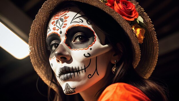 Foto el día de los muertos obra de arte de fondo papel tapiz