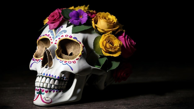 Foto el día de los muertos obra de arte de fondo papel tapiz