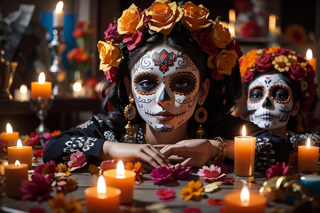 Día de los Muertos recordando a los difuntos