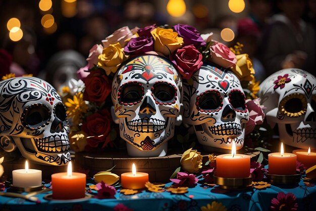 Día de los Muertos recordando a los difuntos