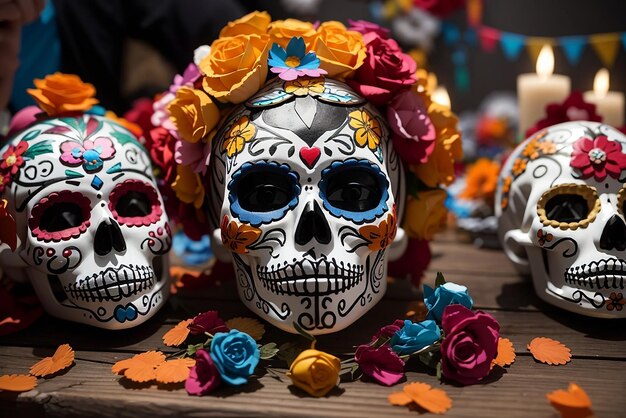 Día de los Muertos recordando a los difuntos