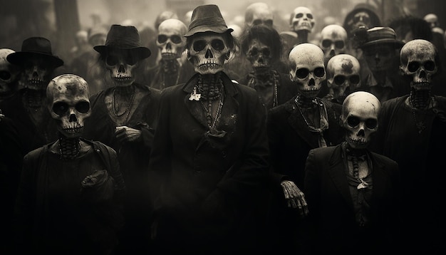 Día de los muertos sepia