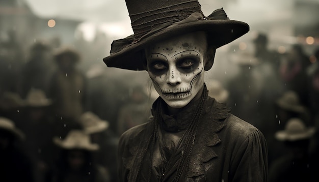 Día de los muertos sepia