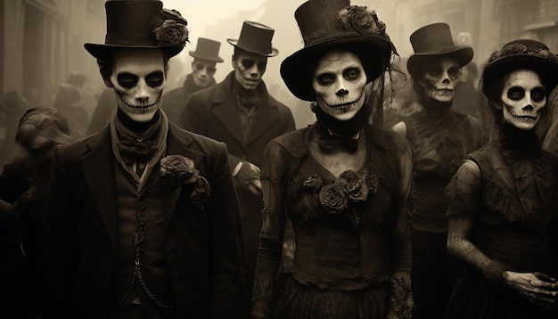 Día de los muertos sepia