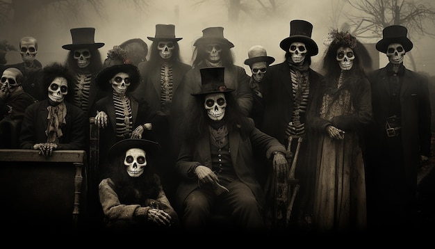 Día de los muertos sepia