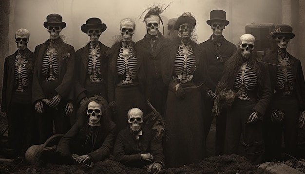 Día de los muertos sepia