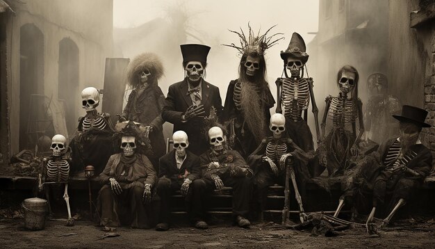 Día de los muertos sepia