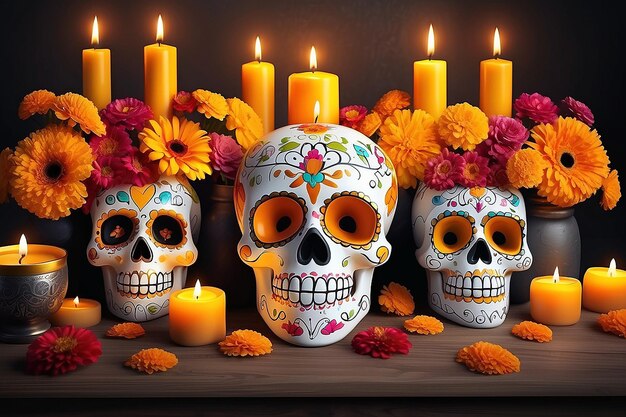 El día de los muertos.