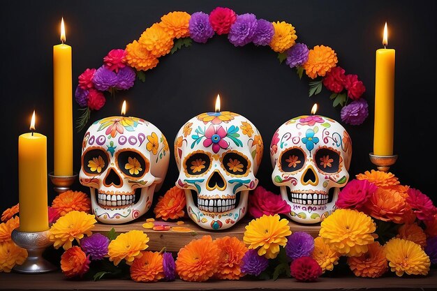 El día de los muertos.