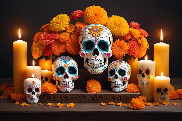 El día de los muertos.